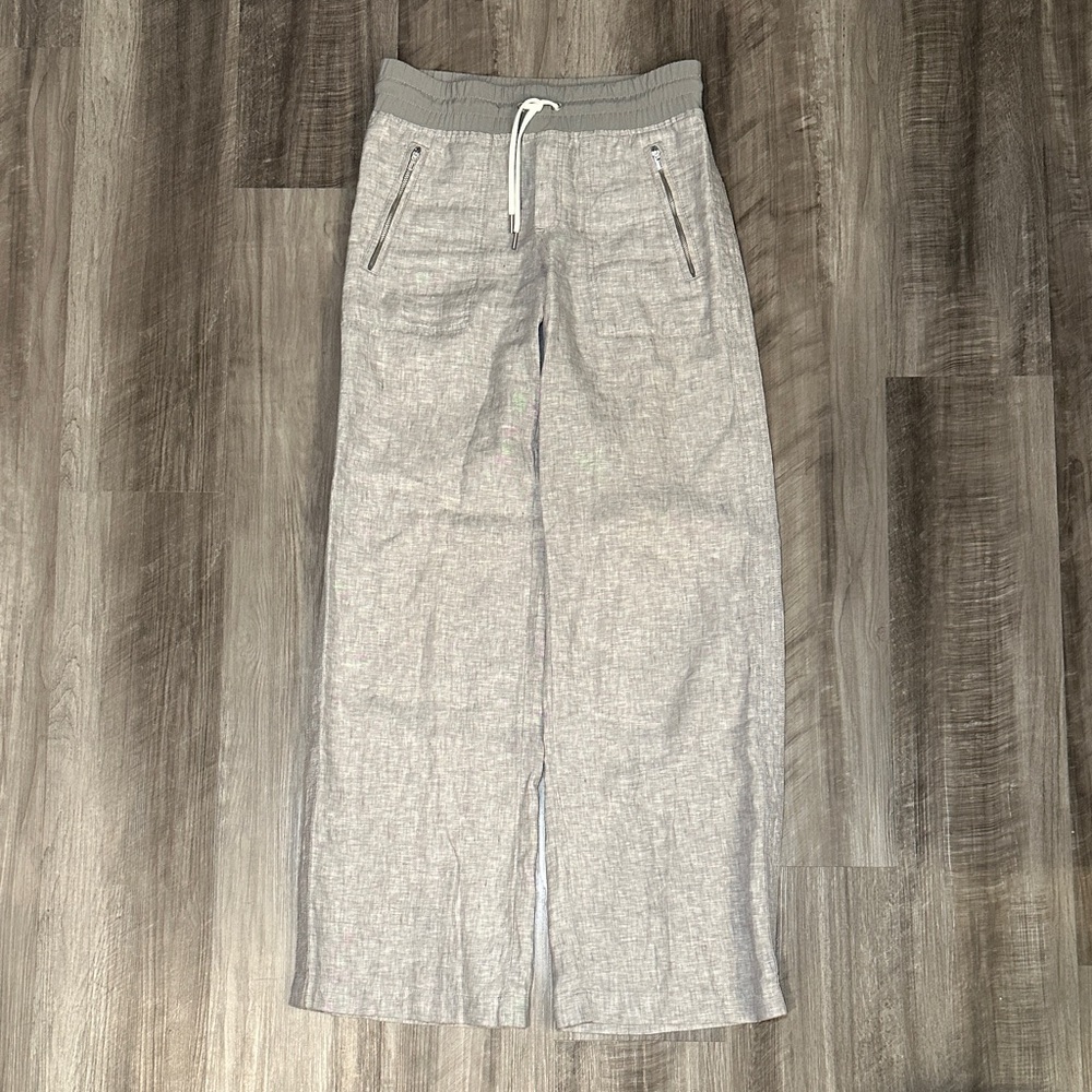 Athleta Cabo Linen Wide Leg Pants - 0